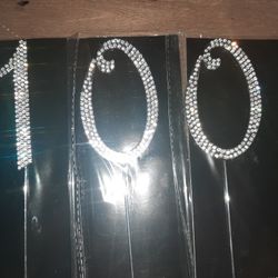 100th Birthday Cake Topper With Rhinestones