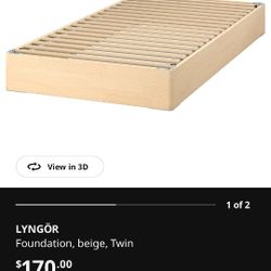 LYNGOR Bedframe with legs
