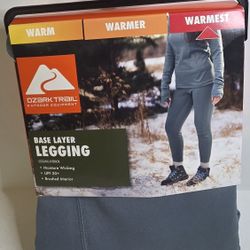 Ozark Trail Base Layer Legging Womens Large Heritage Blue Color 