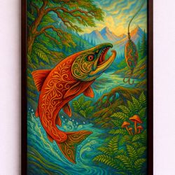 Tribal Salmon Picture 