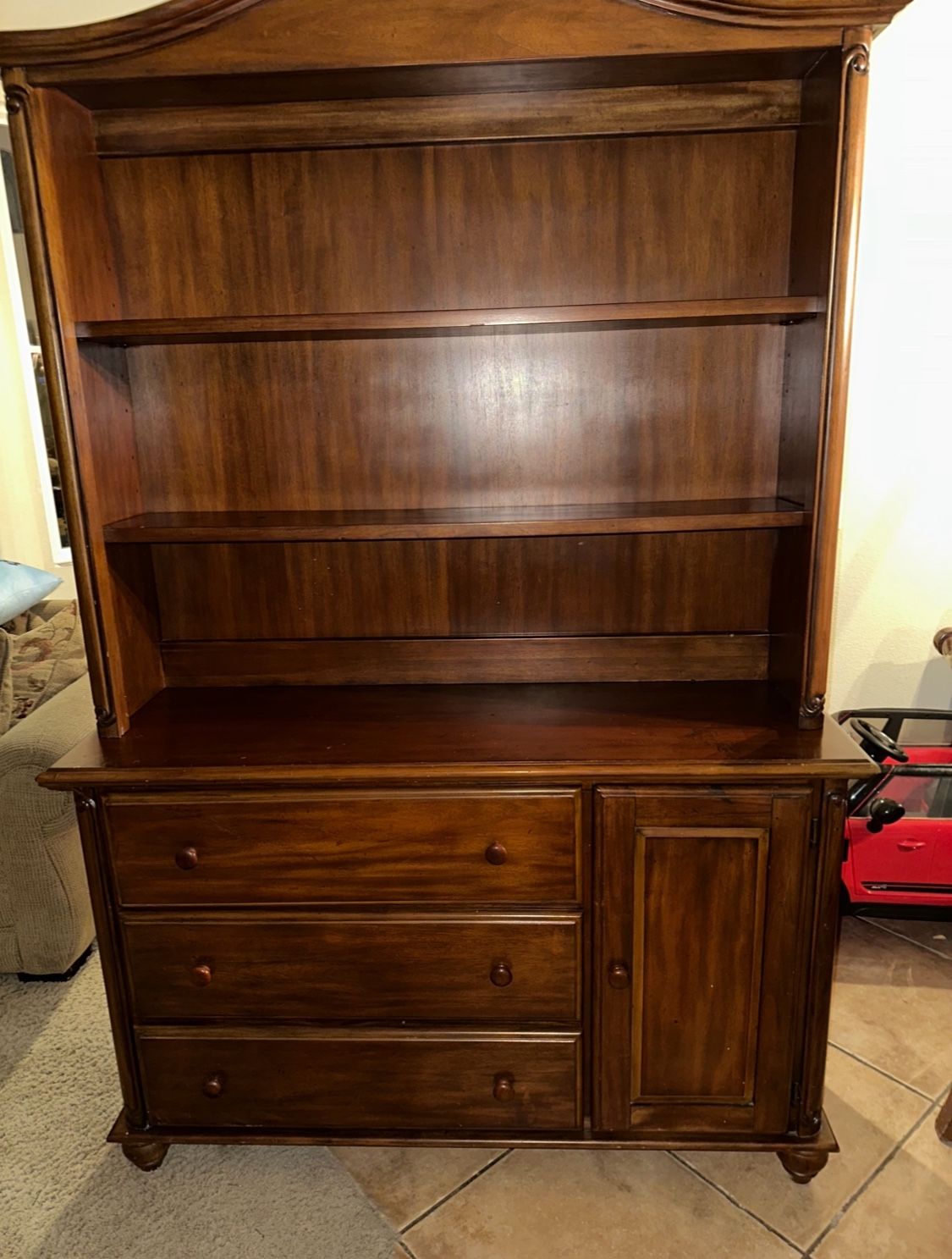 brown dresser with hutch Amish Rockport Dresser – The Amish House main image 0