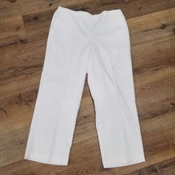 Alfred dunner white pants sz 18 