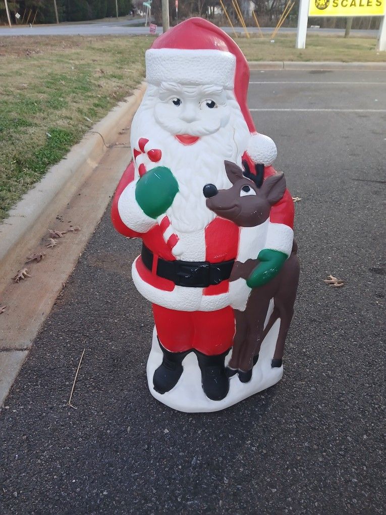 Christmas Holiday Plastic Blow Mold Decor 