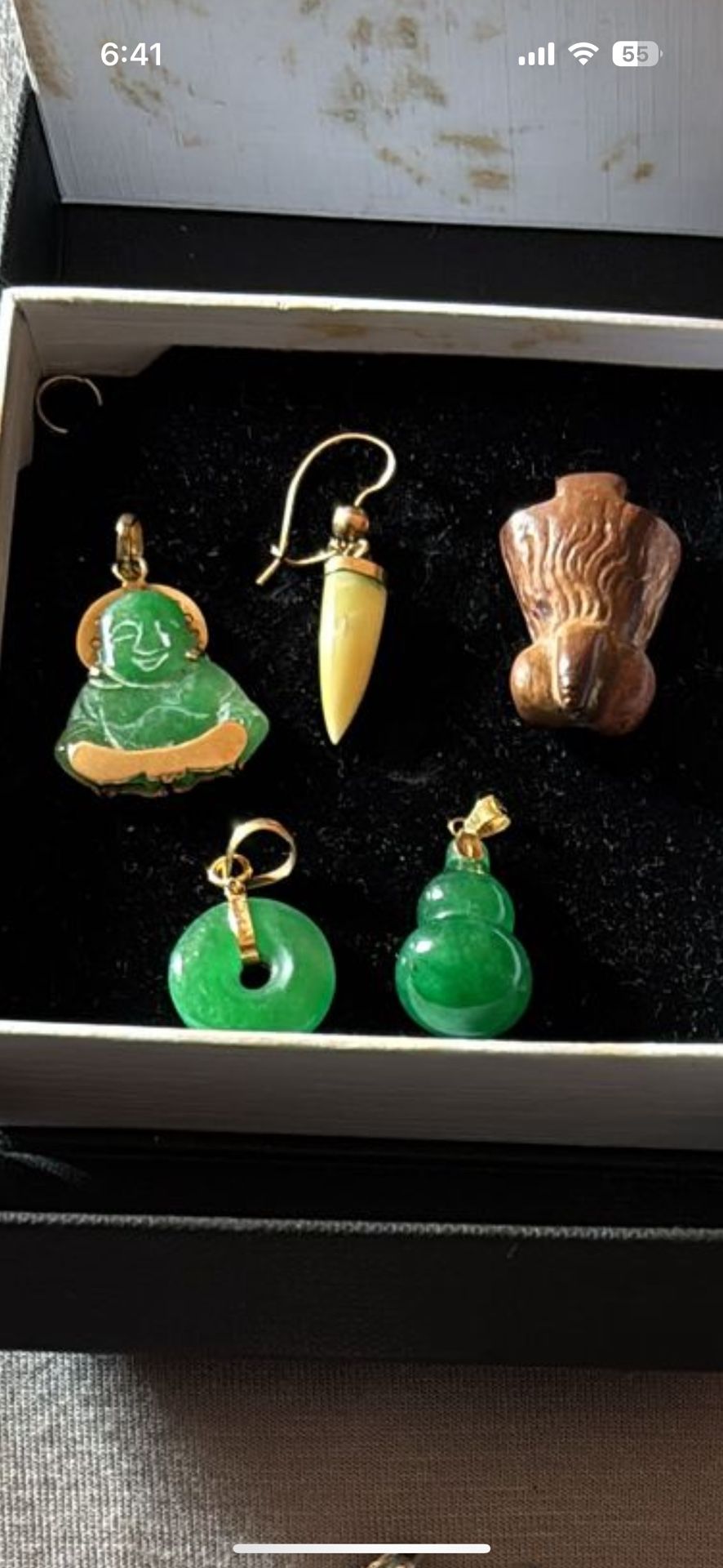 Various Ancient / Antique Pendants , Lucky Charms, Jade / Aventurine/ Tiger / Amulet
