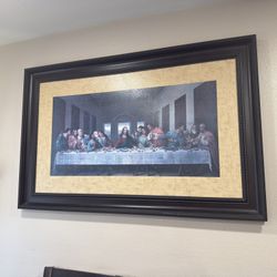 Last Supper Canvas Cuadro Última Cena 51 1/2” X 32 32 1/2”