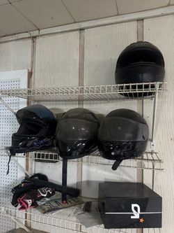 Various Motorcycle Helmets