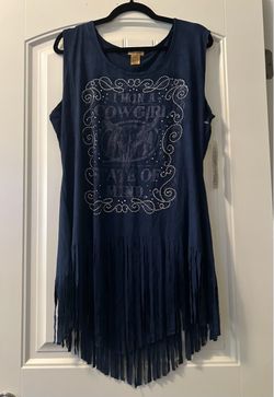 Wrangler Cowgirl Fringe Sleeveless Top