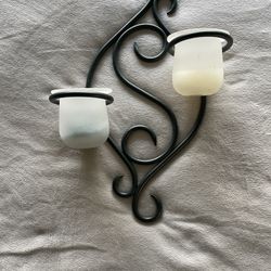 Wall Decor Scroll Sconce-Candle Holder