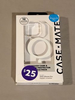 CaseMate IPhone 16 Pro Case/Glass