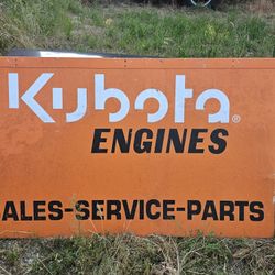 Kubota Tractor Sign