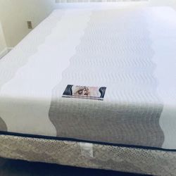 MATTRESS+BOX Queen size Memory Foam gel Tempurpedic 12”thick Comfortable+Quality Brand New Delivery Available We Finance