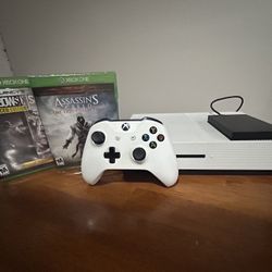 X Box One S + 2TB Hard Drive + Assassin’s Creed & Rainbow Six