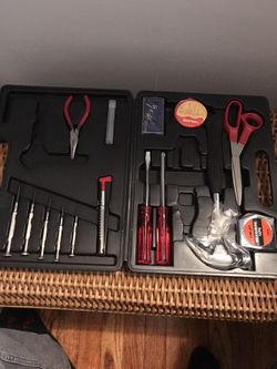 New Household Tool Kit Never Used with Carry Case