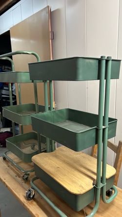 Two green carts