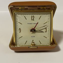 Vintage Phinney Walker Travel Alarm Clock 