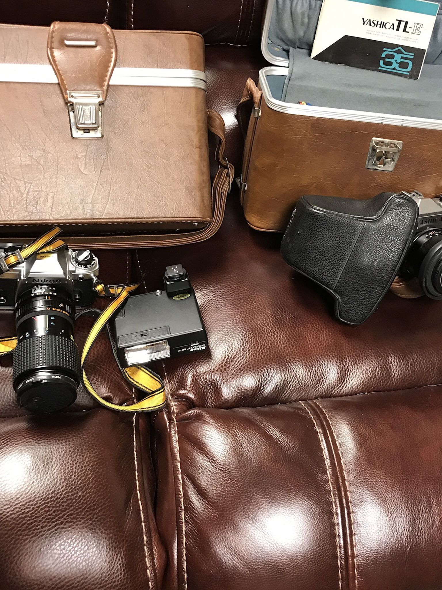 Nikon & Yashica 35 MM Film Cameras.