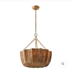 20" Primo Raffia Shade Island Pendant Light