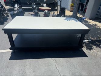 Work table bench with casters