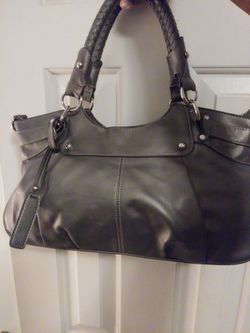 Ladies grey/silver handbag/purse