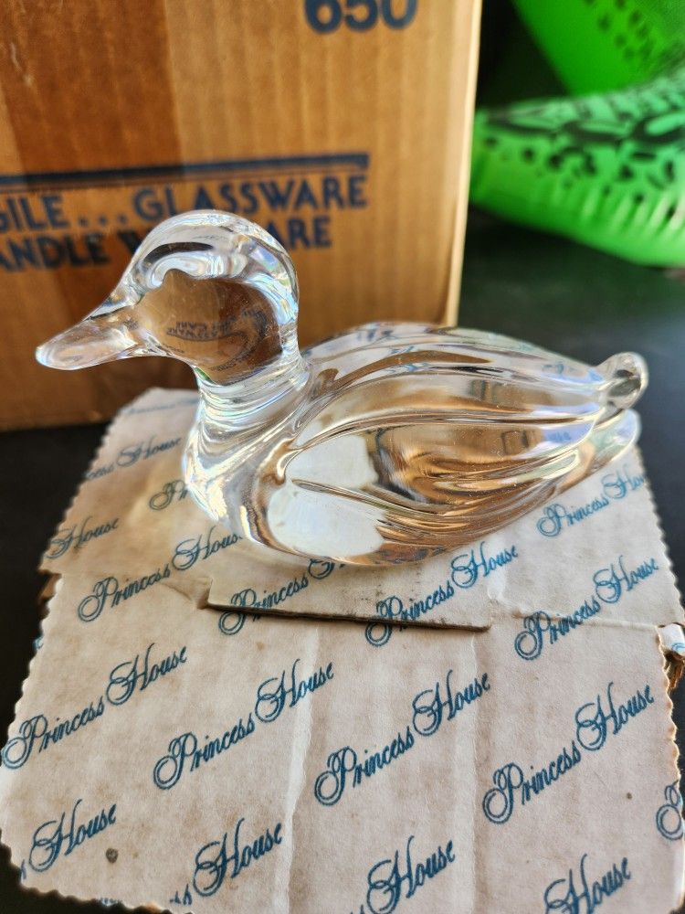 Princess House Crystal Duck