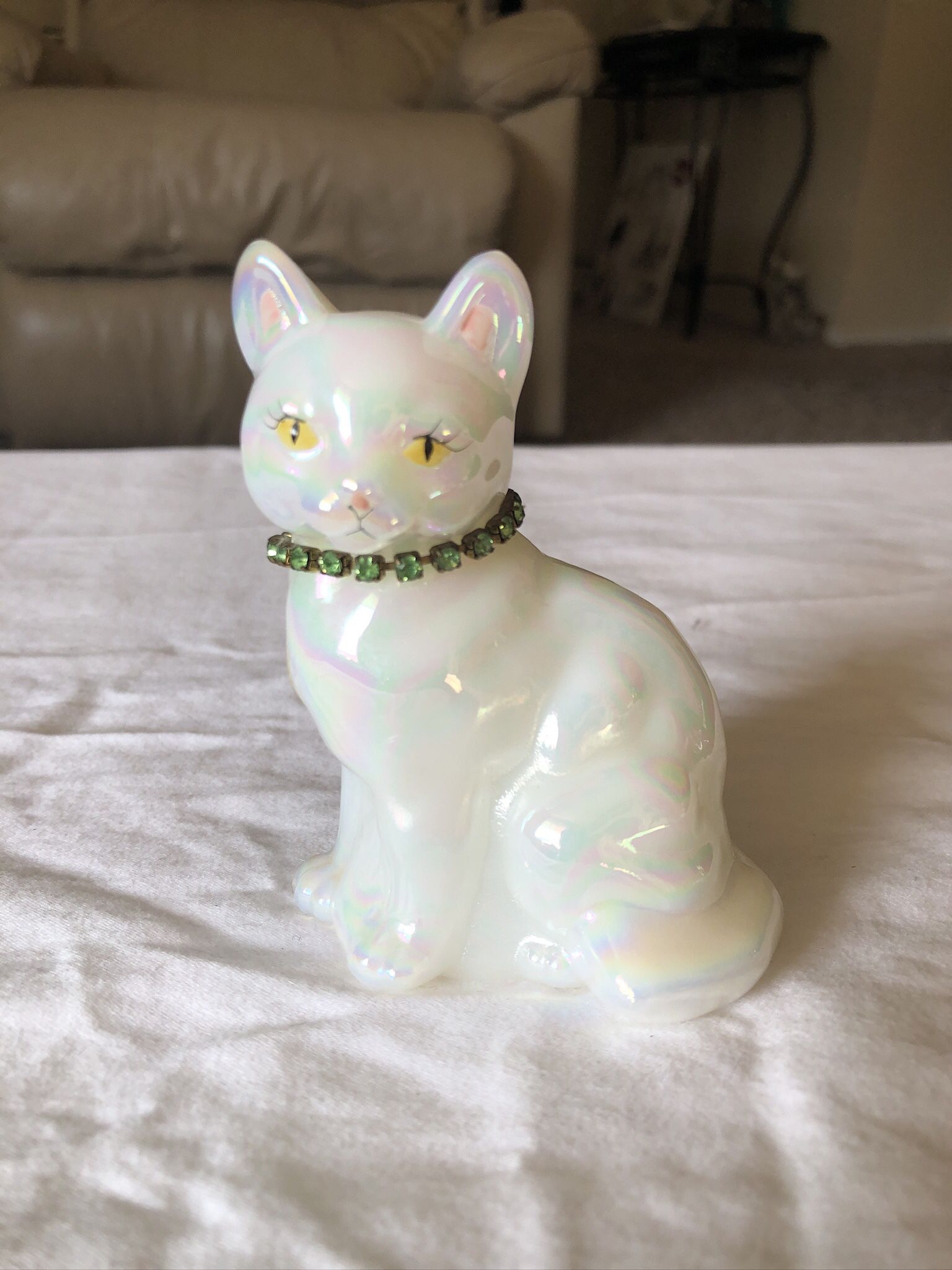 Glass Cat Figurines