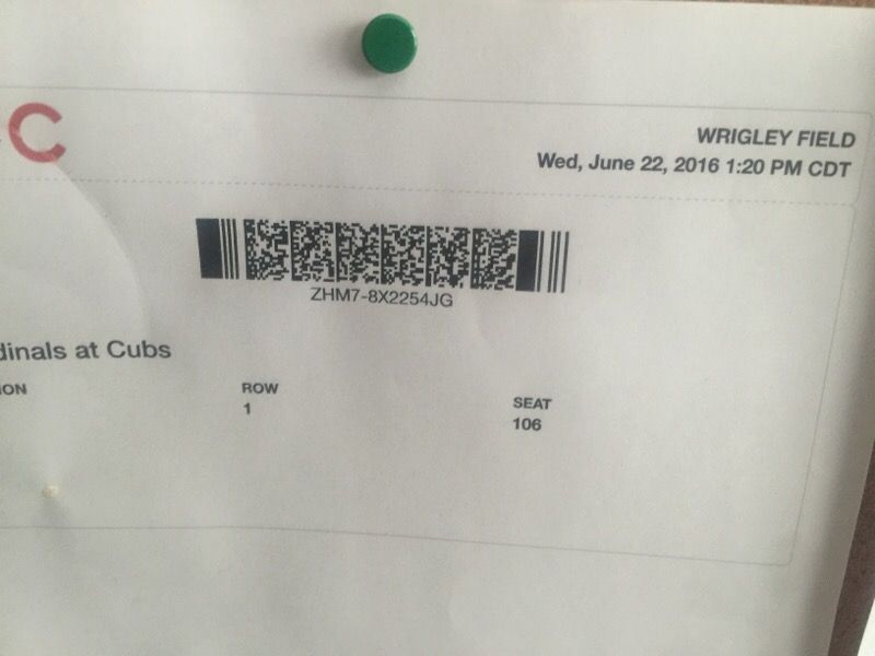 Cubs vs Cardinals June 23rd
