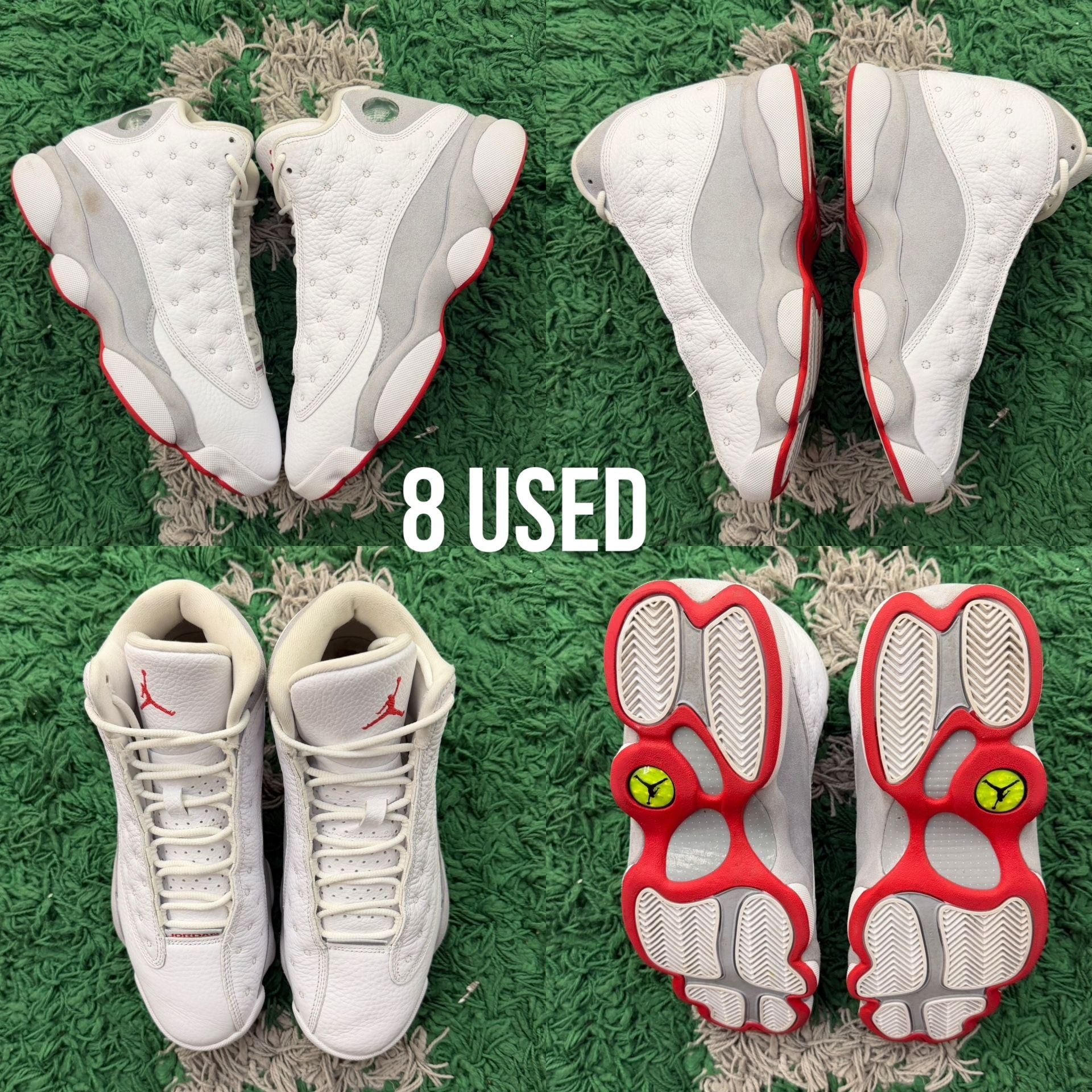 Jordan 13 Retro Wolf Grey Size 8 