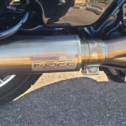 Fab 28 2 into 1 exhaust M8 2017 to 2023