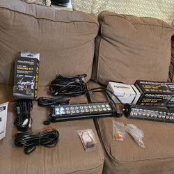 2 Blazer International 14in LED Double Row Spot/Flood Light Bar/Roadshock/ 3 Wiring harness..New.