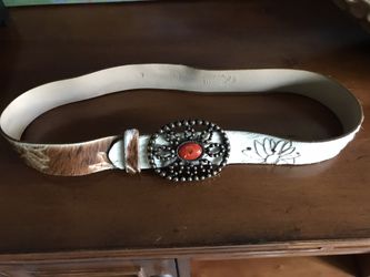 Brambilla Milano Pony Hair /Leather Belt /S