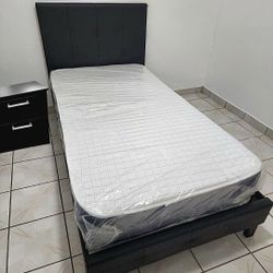 NEW TWIN MATTRESS WITH BOX SPRING ♨️ Bed frame sold separately 