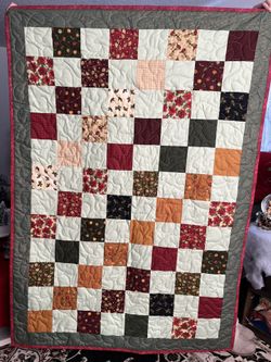 Christmas Granny Square Handmade Sofa Throw