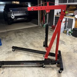 Car Engine Hoist Crane or Cherry Picker