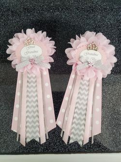 Baby Shower Pink Corsages