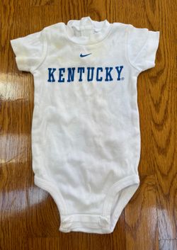 Nike Kentucky Baby Onesie - White, 3-6 Months, Good (Faint Stain)
