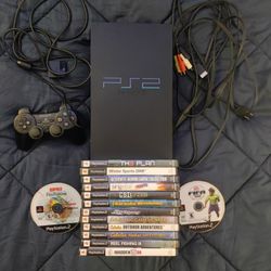 PS2 And Games And Controller 