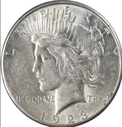 Peace silver dollar