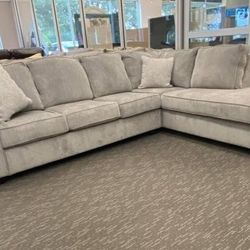 Brand New/ Gray Sectional, Seccional, Couch// Delivery Available 