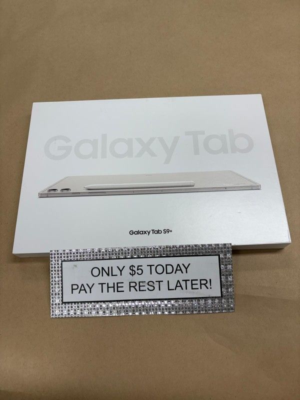 Samsung Galaxy Tab S9 Plus with S-Pen WiFi - Only $1 Today Pay The Rest Later!