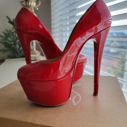 Christian Louboutin Size 6 , 36 Victoria Platform Pumps 