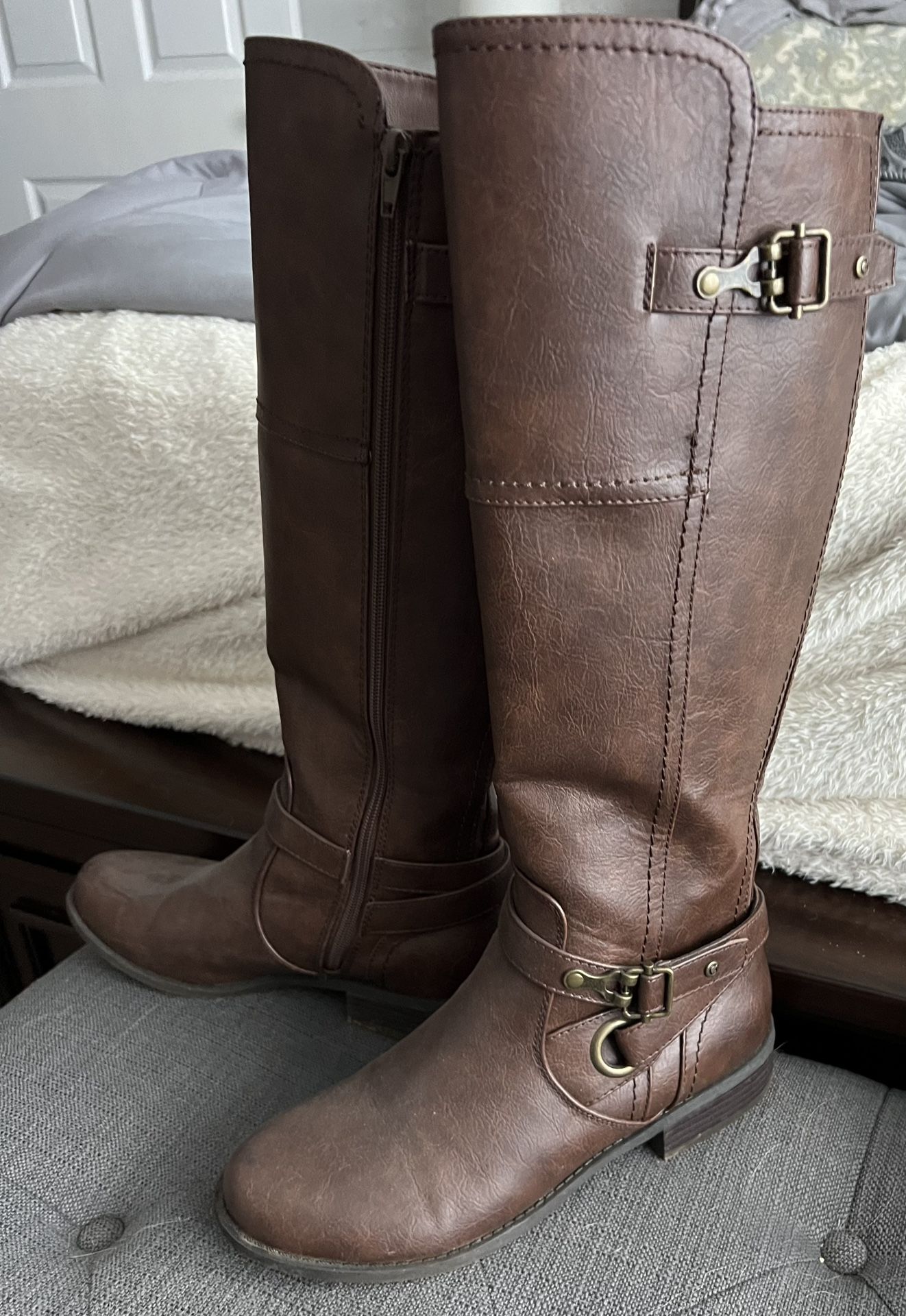 Brown Leather Boots