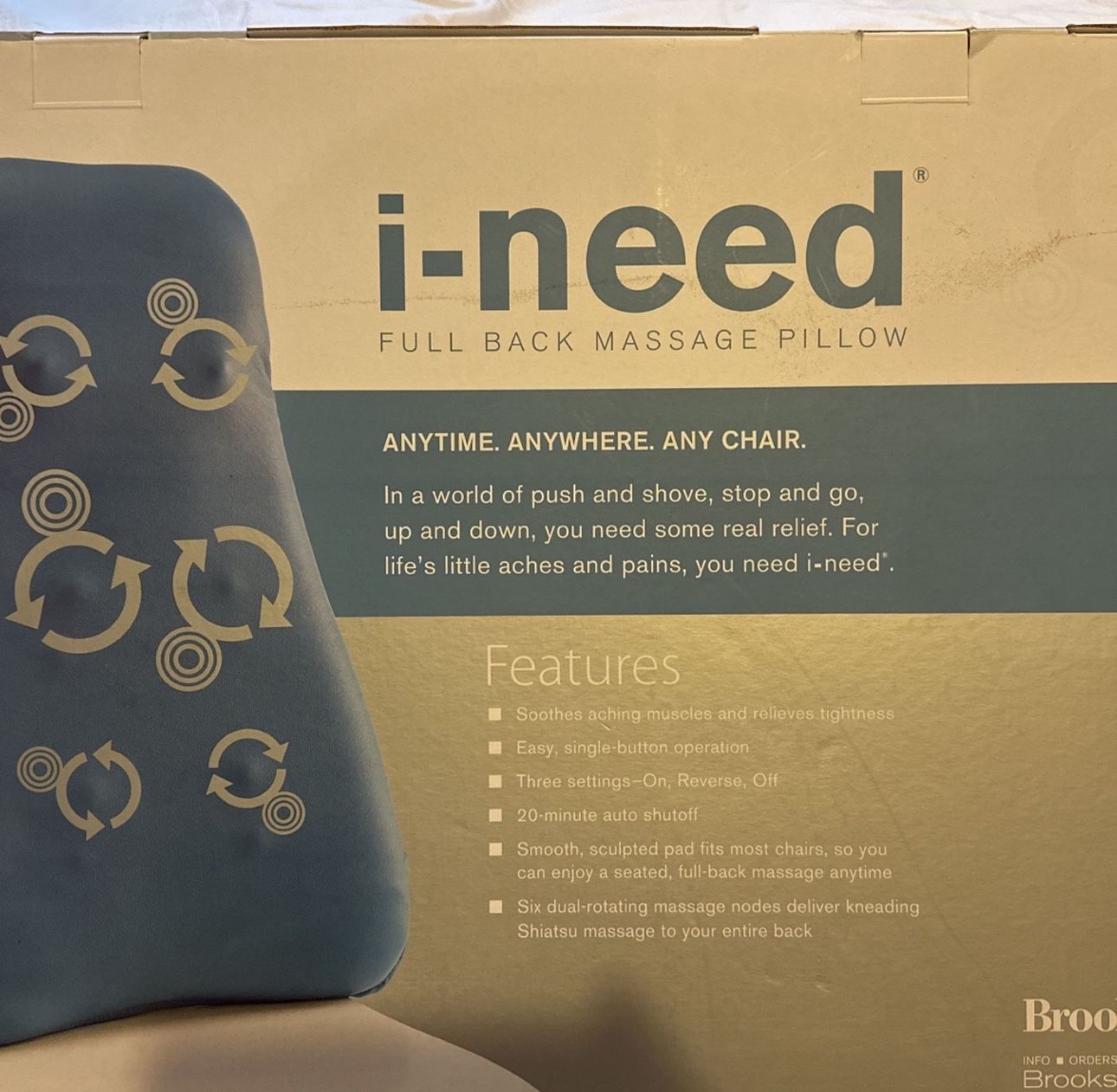 I-need Full Back Massage Pillow.