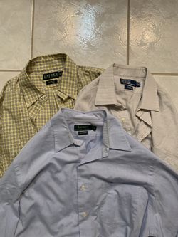 Lot of 3 Ralph Lauren Button Ups Men’s 16 34/35 (L)