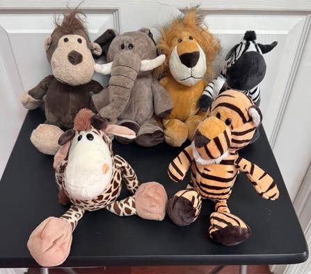 Lot of Six Mini Animal Plush $10 for All 