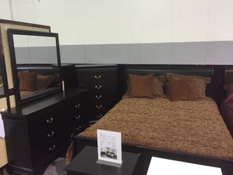 New king sleigh bed set