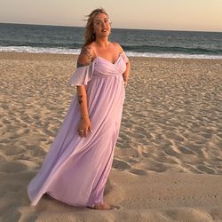 Lilac Purple Xl Bridesmaid Dress