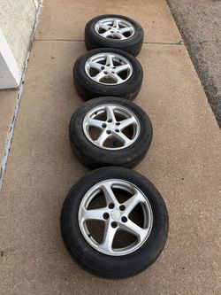 16" OEM Chevy Malibu Alloy Wheels & Firestone Tires Set of 4 - 205/65R16
