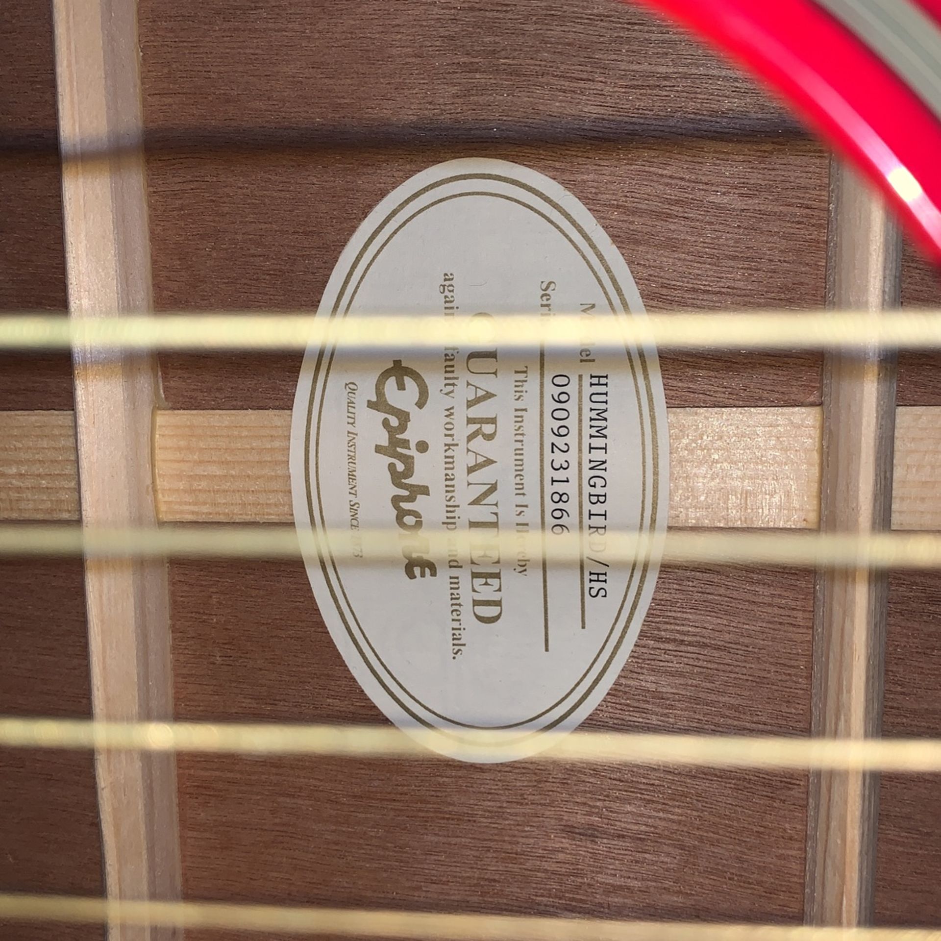 Epiphone Hummingbird guitar