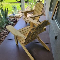QUALITY MADE ADIRONDAK CHAIRS SOLID WOOD PERFECT 4 SUMMER