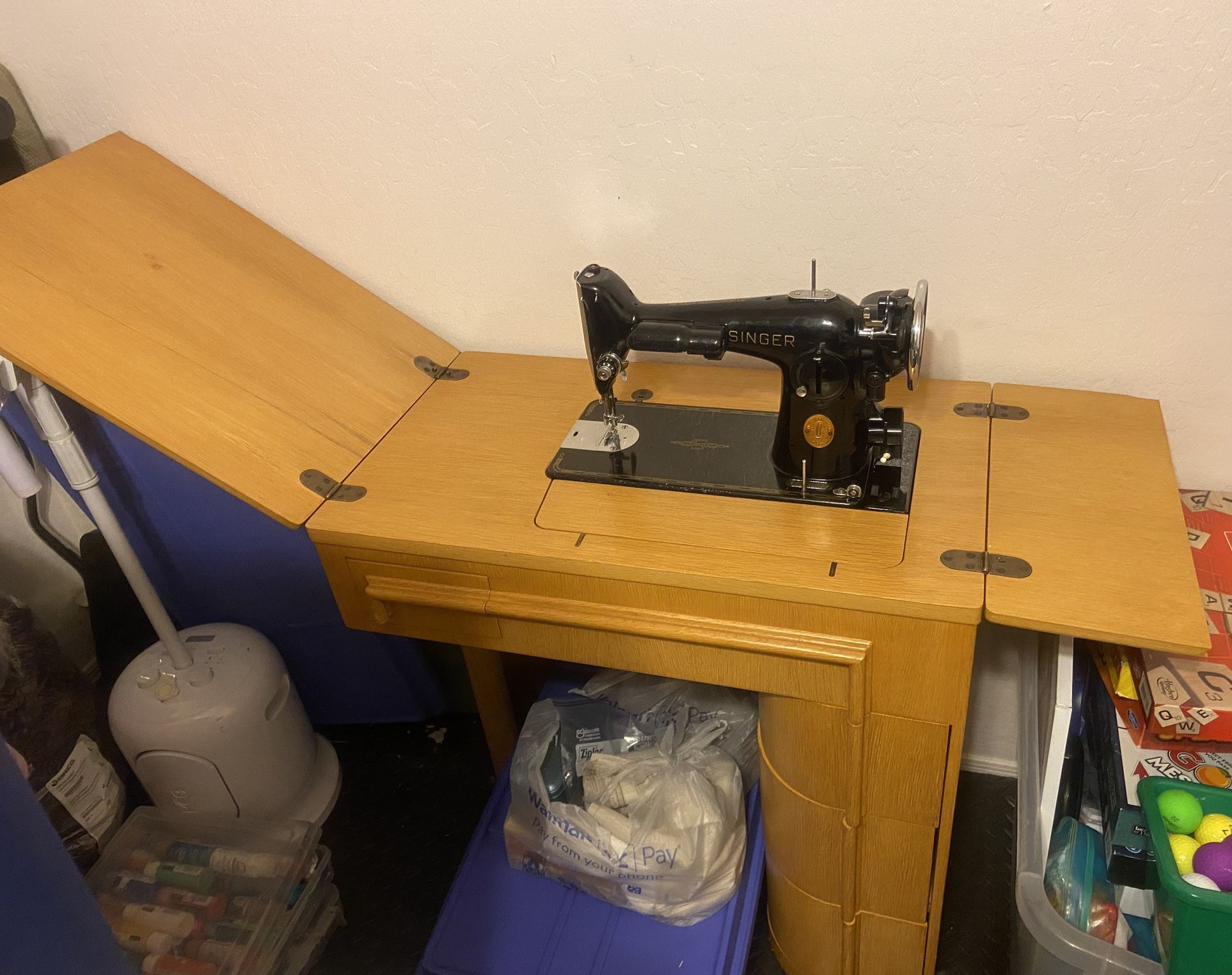 Black “Singer” Sewing Machine